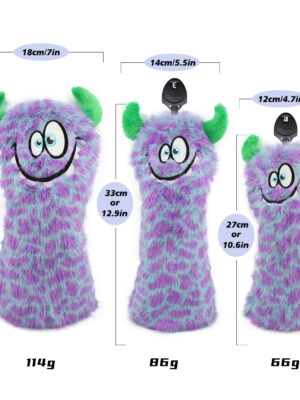 Custom Plush Animal Golf Headcovers (Driver/Fairway/Hybrid Set)